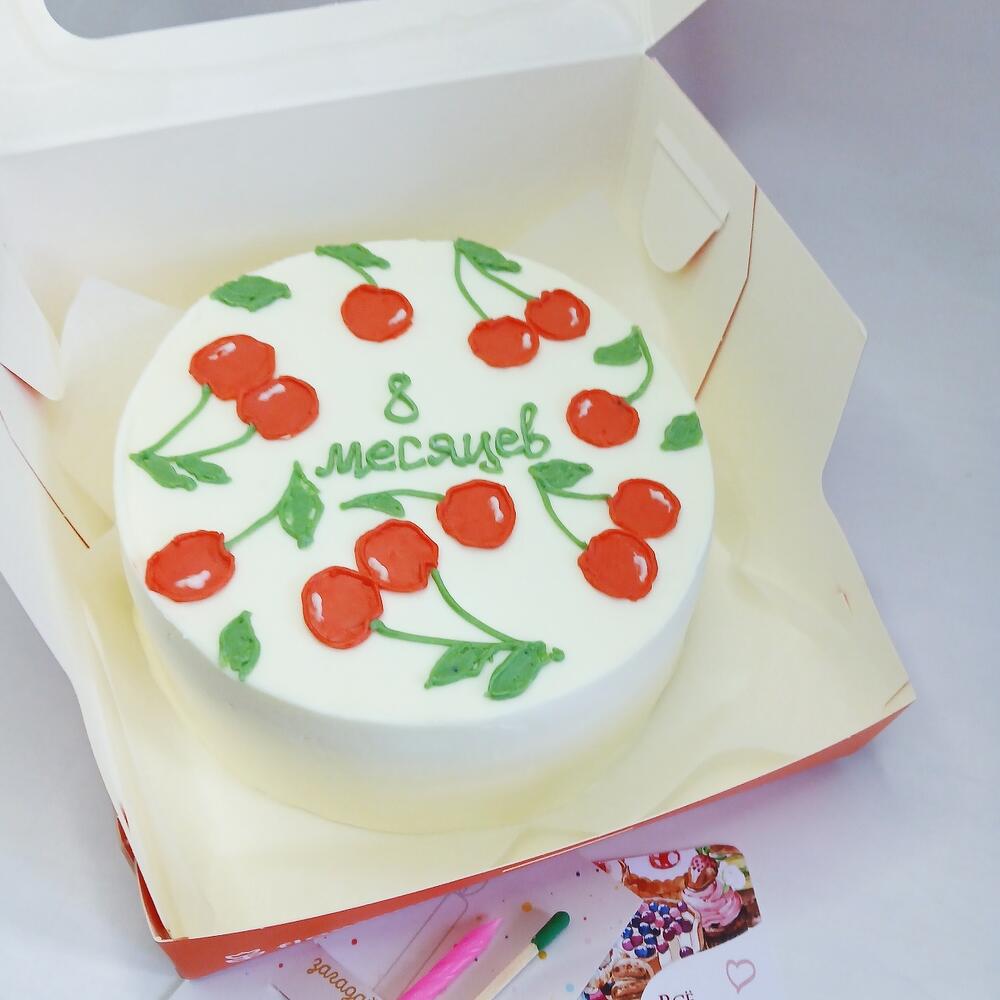 Бенто торт малышу, с вишенкой