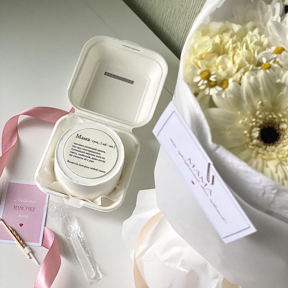 Бенто торт маме «Мама - сущ., [ мa - ма ]