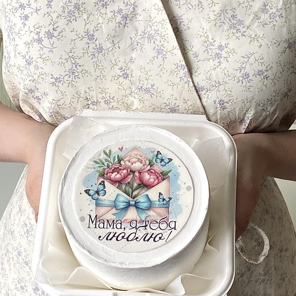 Бенто торт маме «Мама, я тебя люблю»