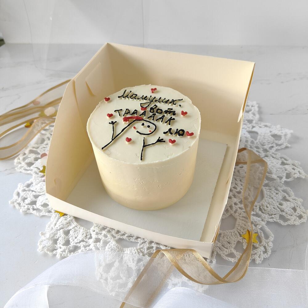 Бенто торт маме "Мамулик, вот тааааак Лю"