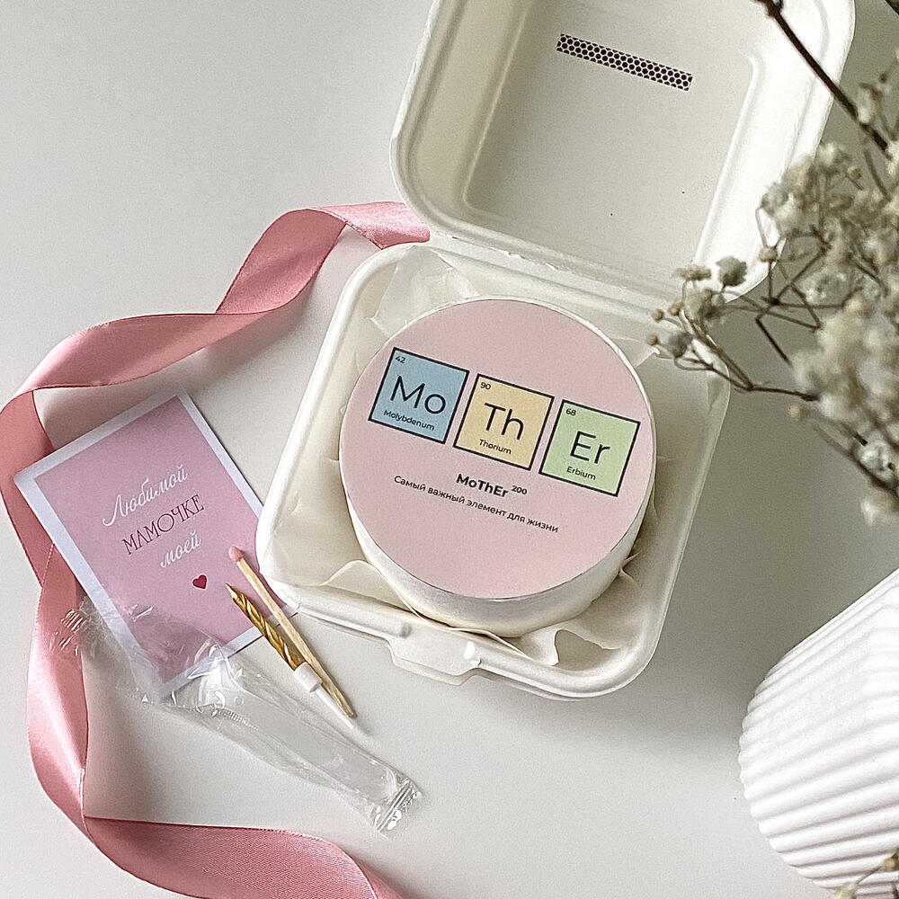 Бенто торт маме «MoThEr - самый важный элемент для жизни»