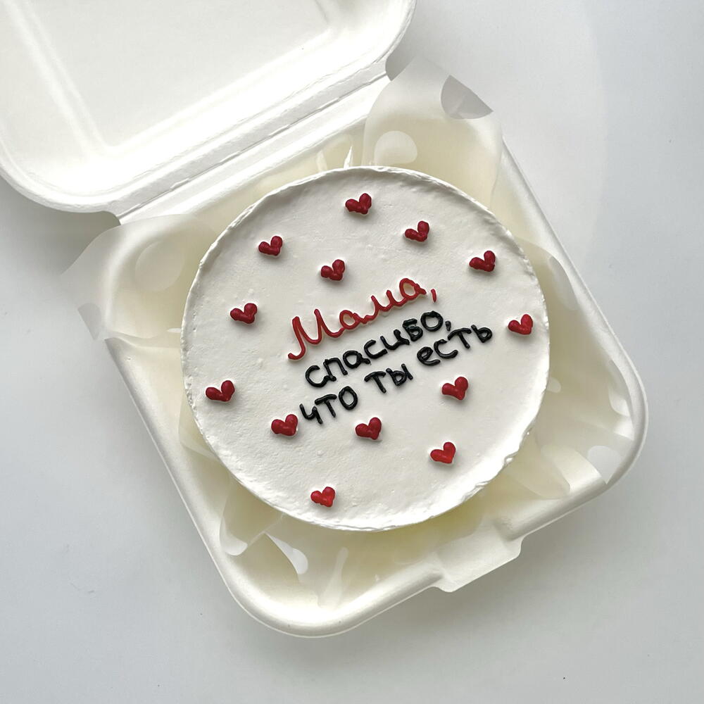 Бенто торт маме на День матери (спасибо, что ты есть)