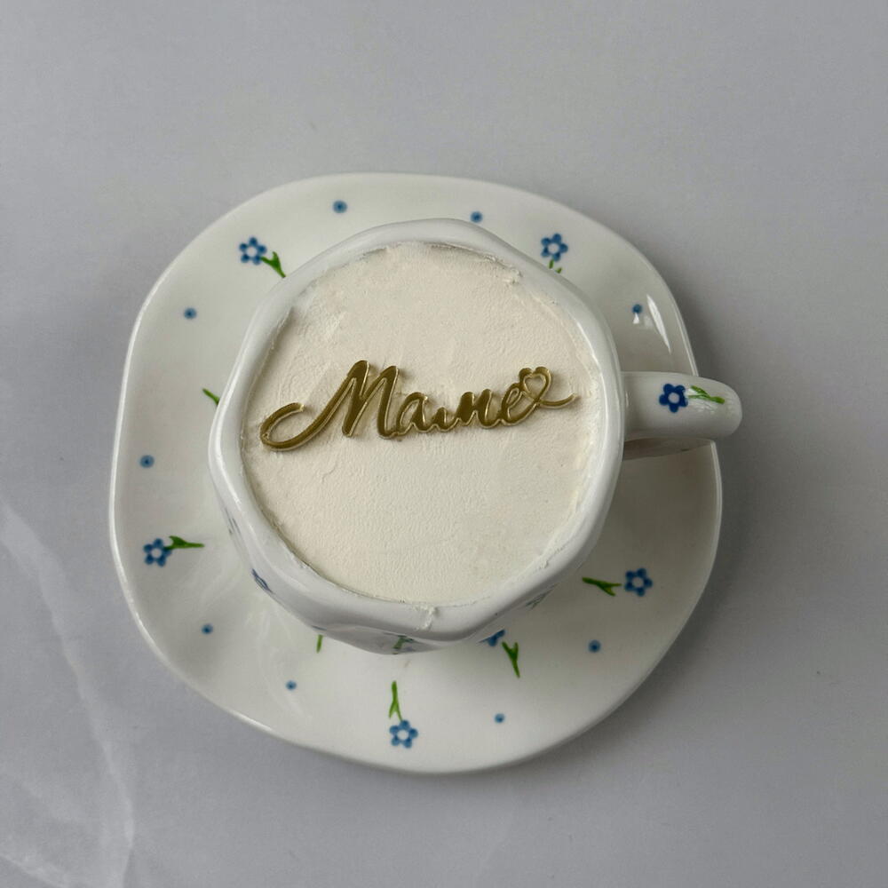 Бенто торт маме, на День матери. Торт в кружке