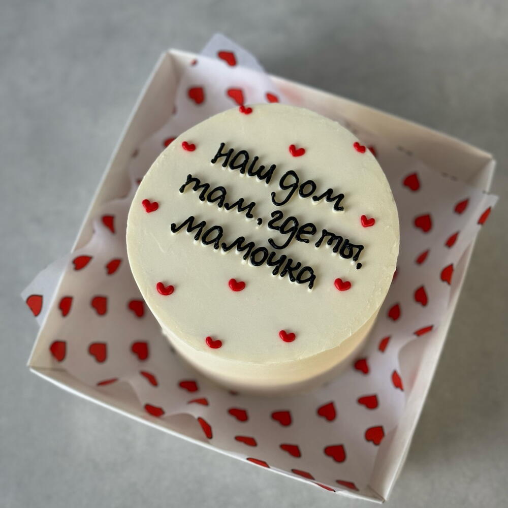 Бенто торт маме наш дом