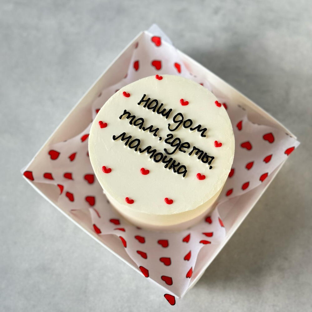 Бенто торт маме наш дом