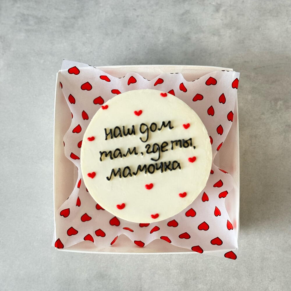 Бенто торт маме наш дом