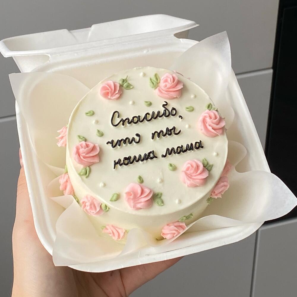 Бенто торт маме нежный