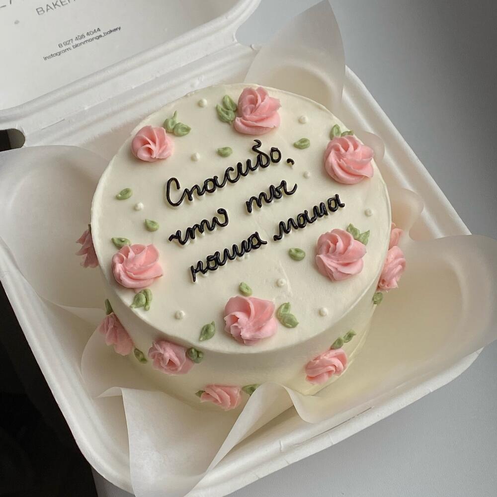 Бенто торт маме нежный