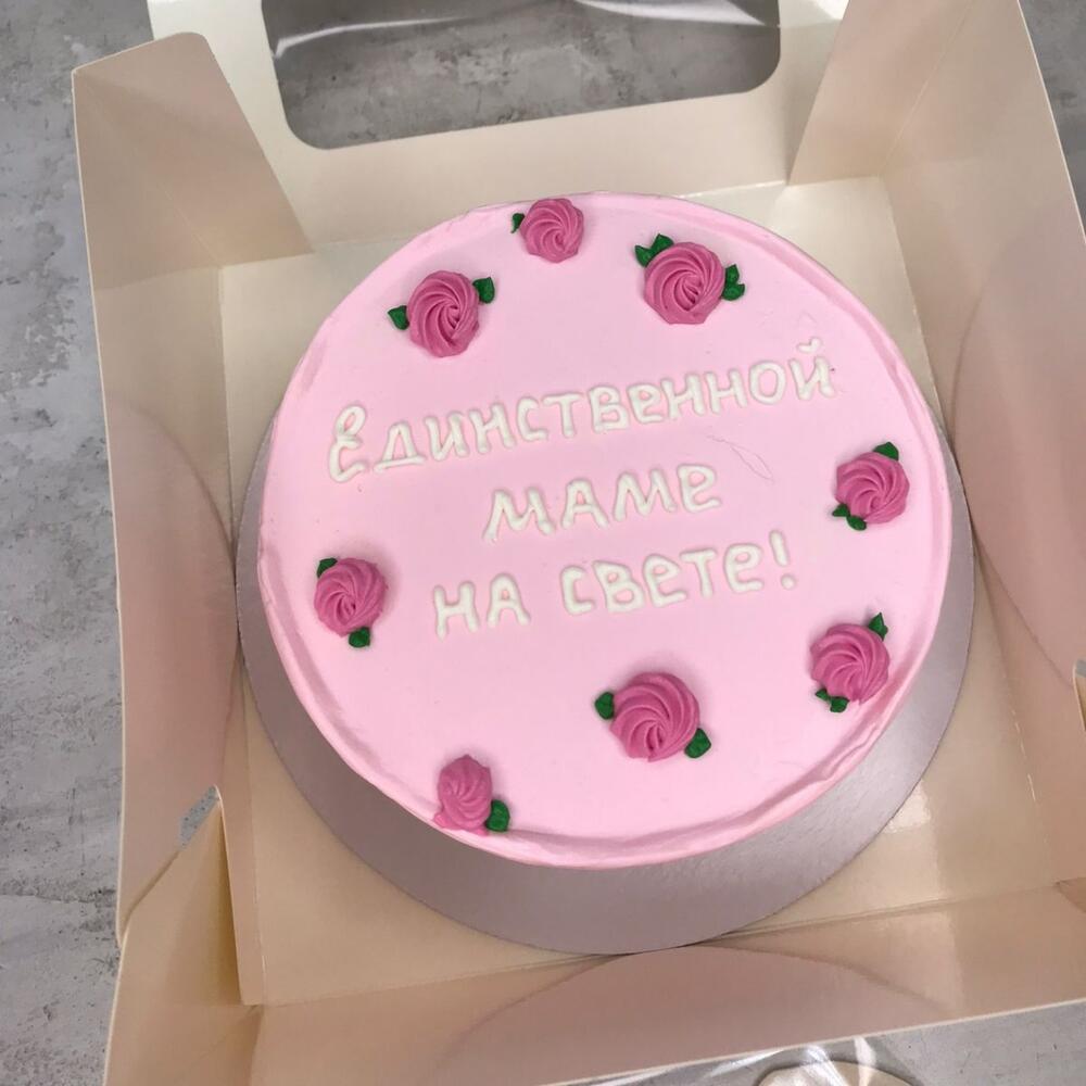 Бенто торт маме с розочками