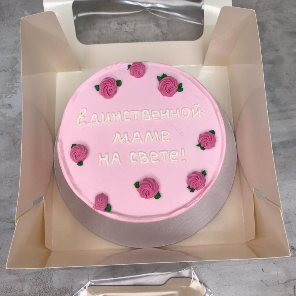 Бенто торт маме с розочками