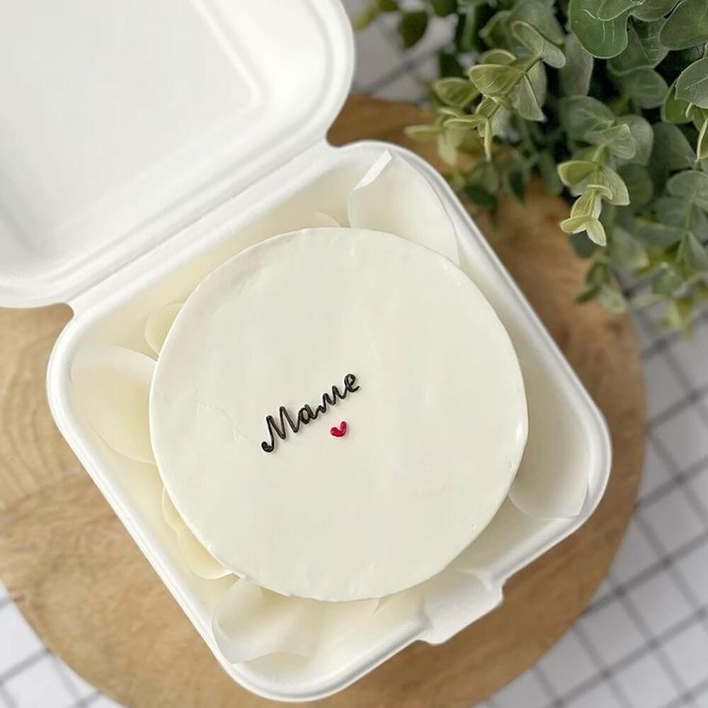 Бенто торт маме с сердцем