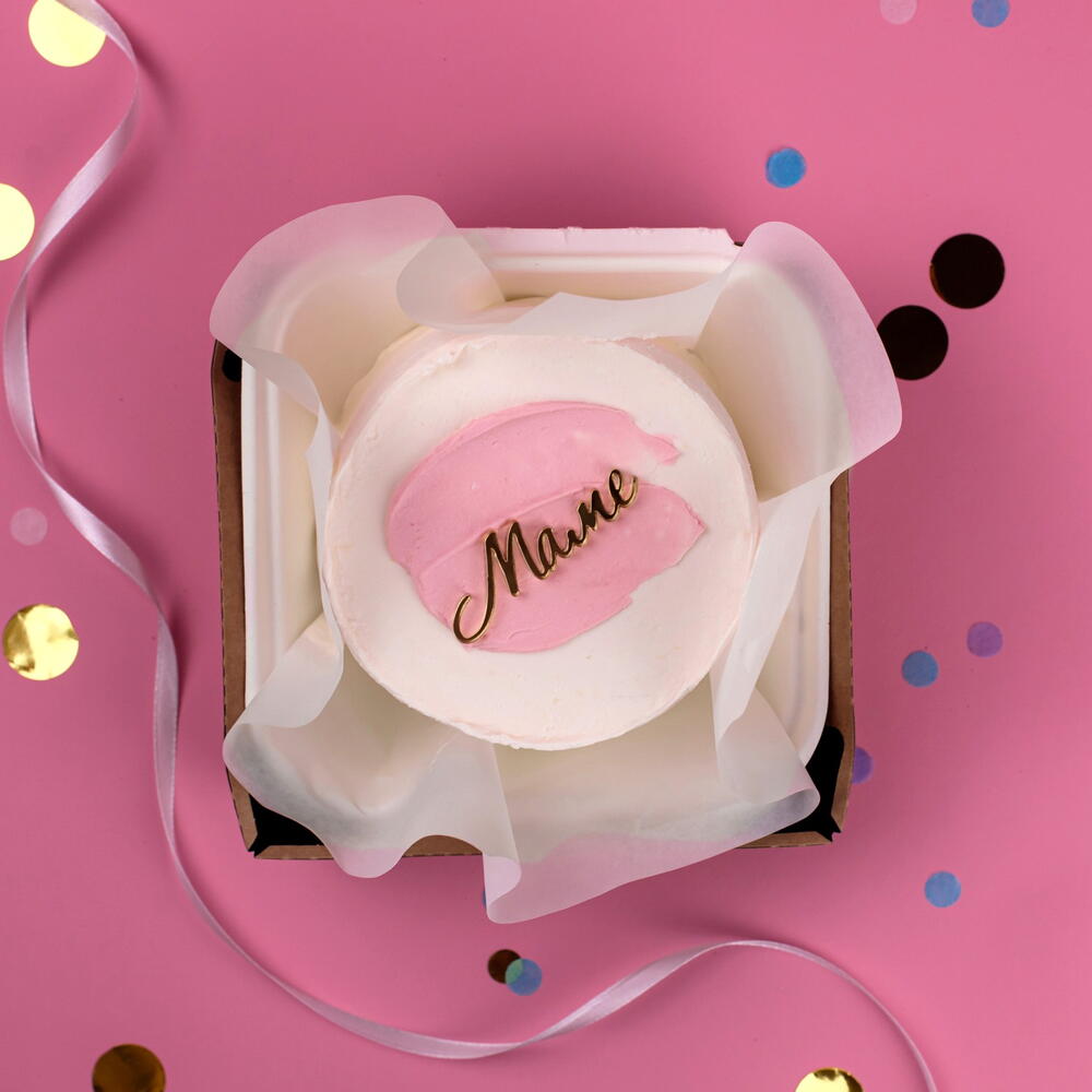 Бенто-торт Маме с топпером 350г