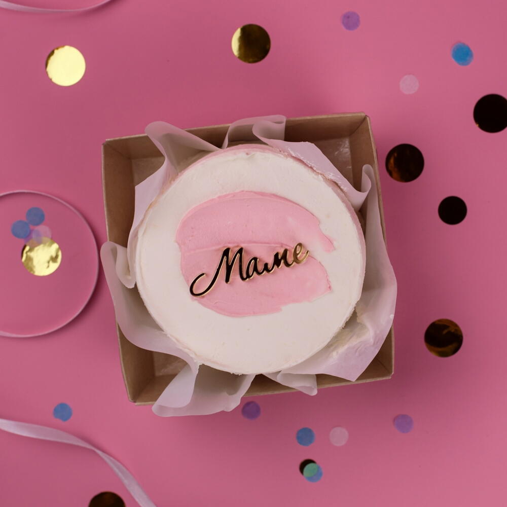 Бенто-торт маме с топпером