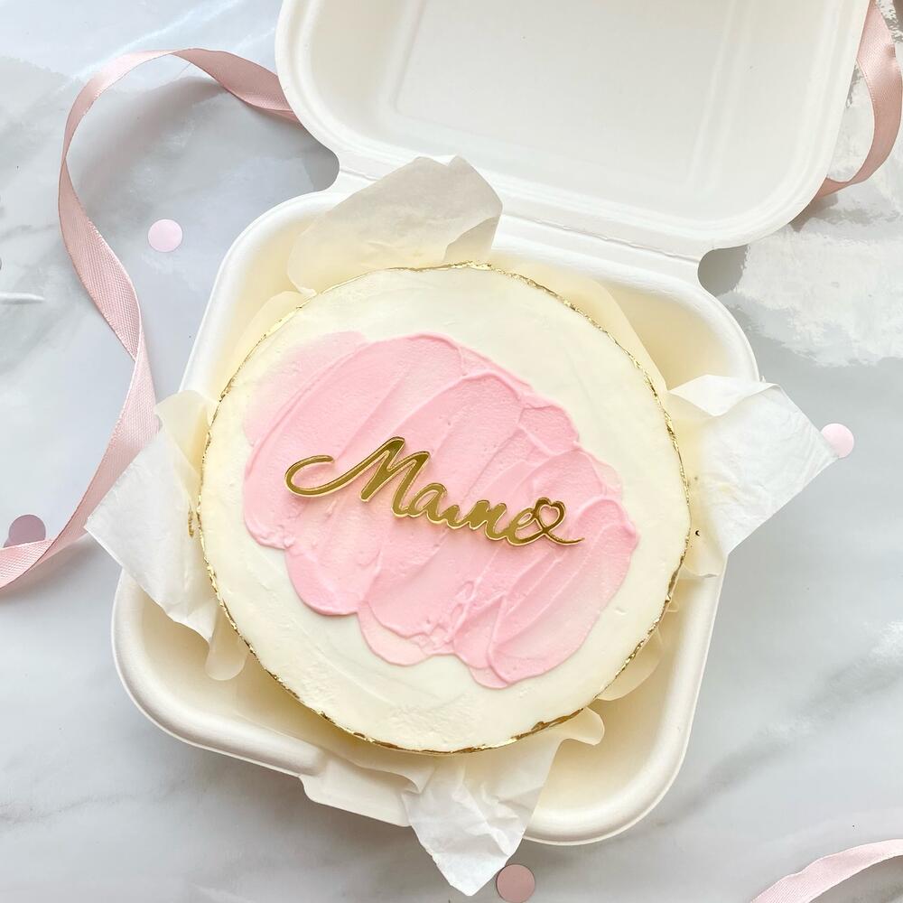 Бенто-торт маме с топпером