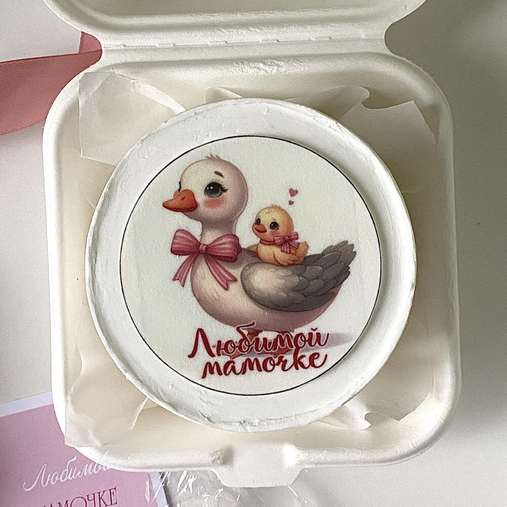 Бенто торт маме с уточками «Любимой мамочке»