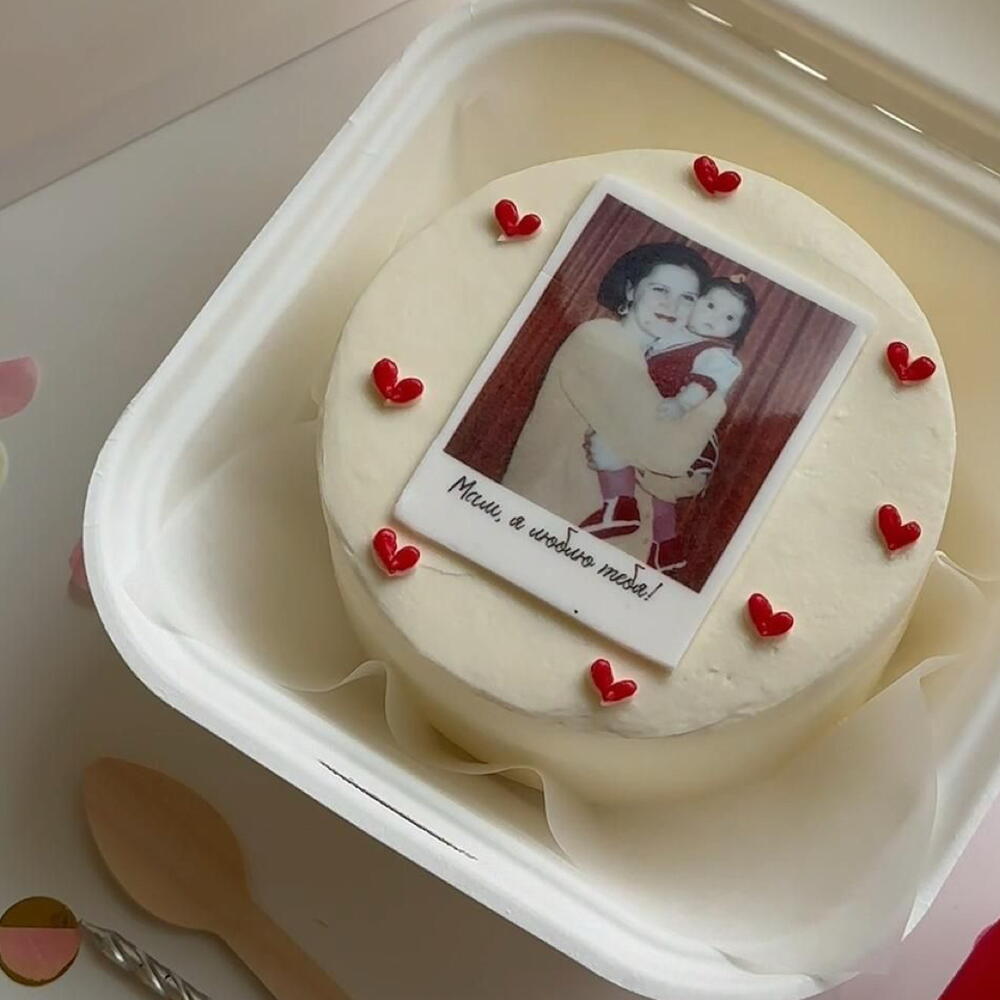 Бенто торт маме с вашей фотокарточкой