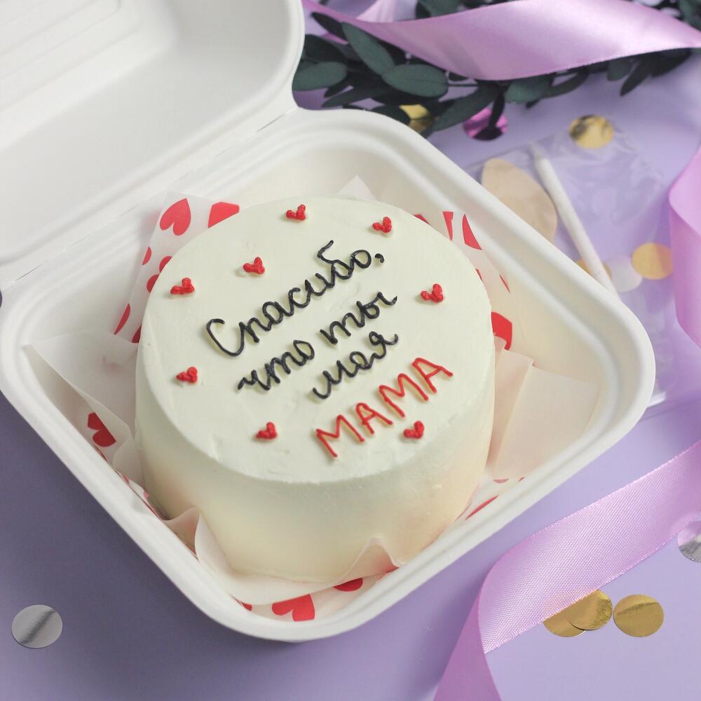 Бенто торт маме «спасибо, что ты моя мама»