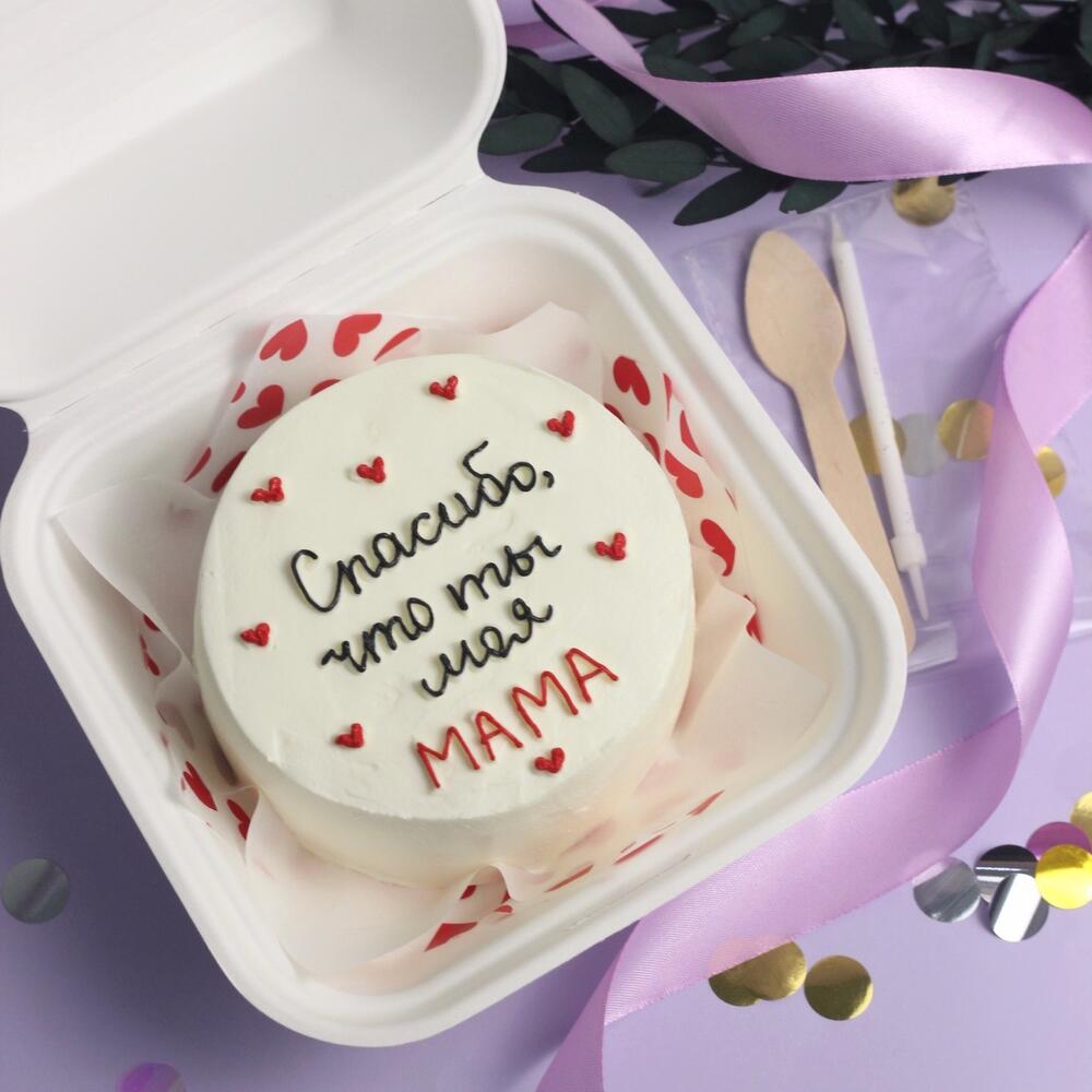 Бенто торт маме «спасибо, что ты моя мама»