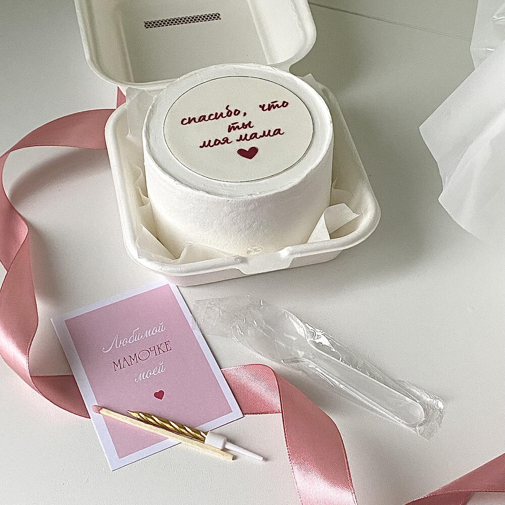 Бенто торт маме «спасибо, что ты моя мама»