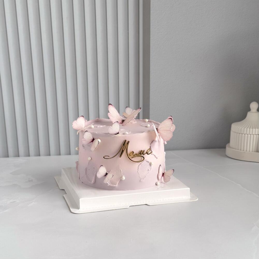 Бенто торт «Маме» вишня-шоколад