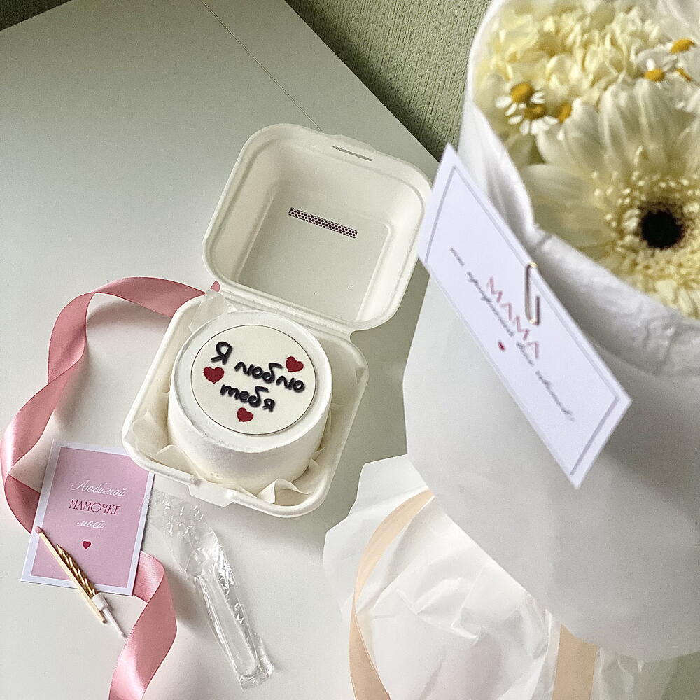 Бенто торт маме « Я люблю тебя»