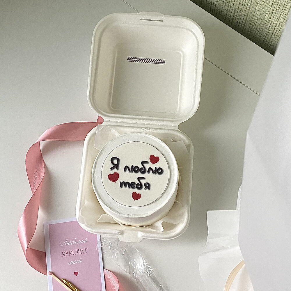 Бенто торт маме « Я люблю тебя»