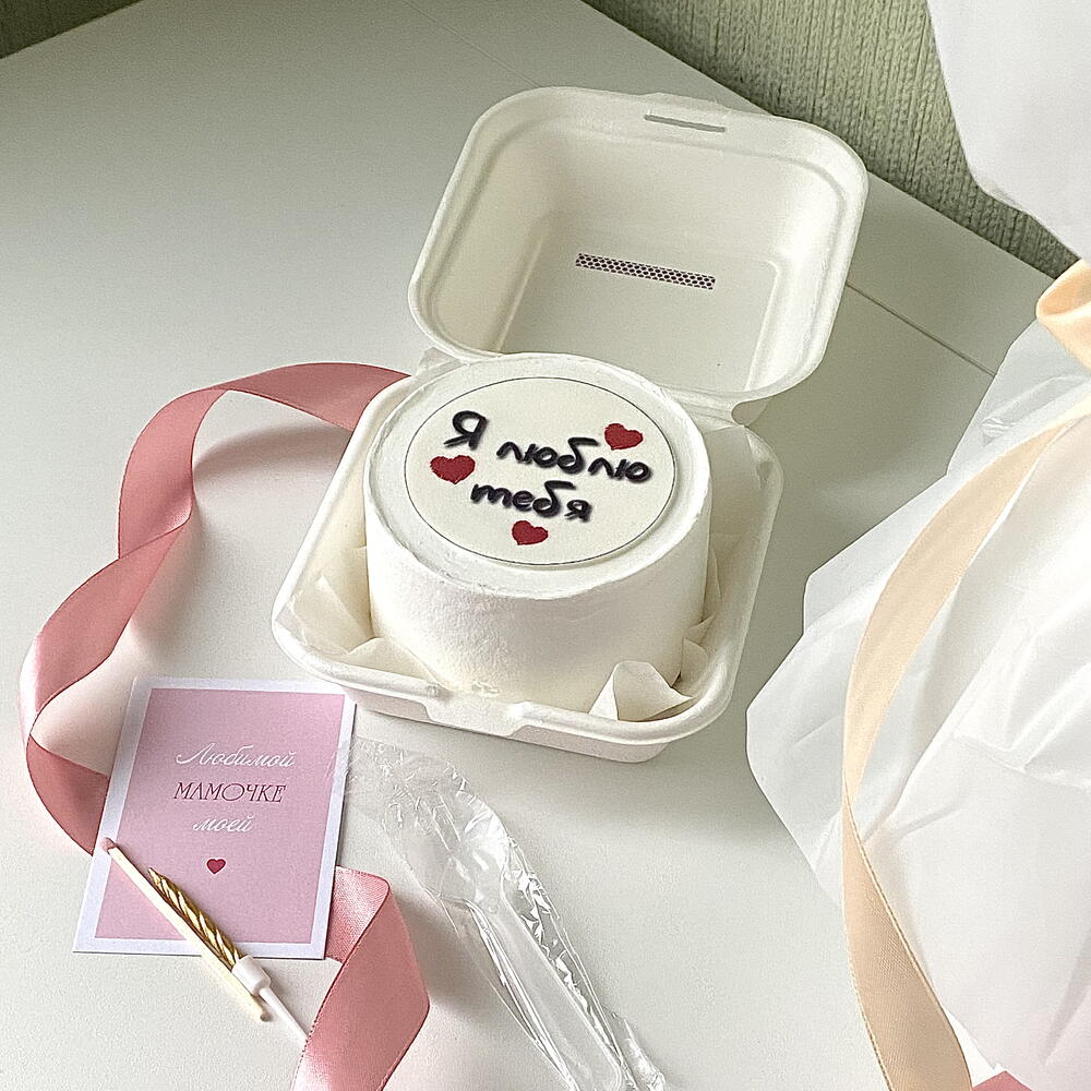 Бенто торт маме « Я люблю тебя»