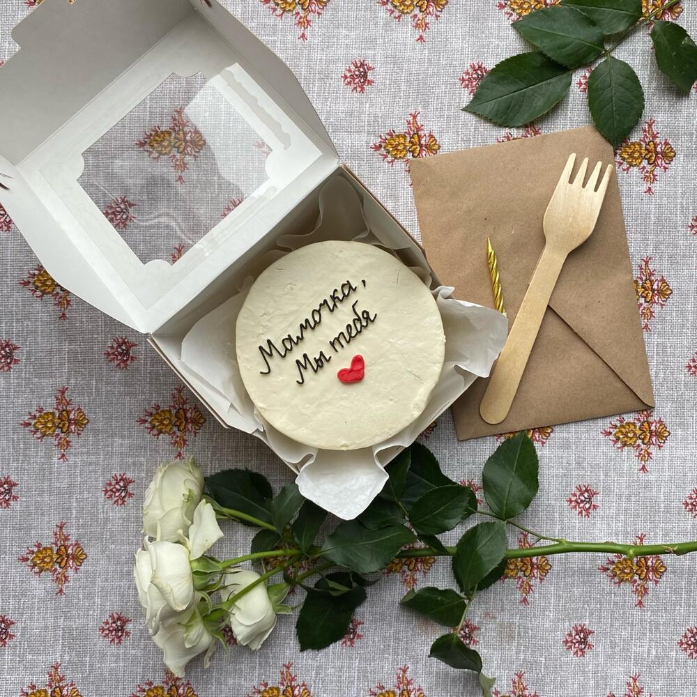 Бенто торт «Мамочка мы тебя️ ️»