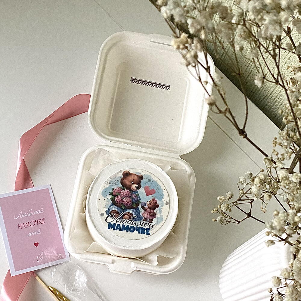 Бенто торт мамочке с мишками «Любимой мамочке»