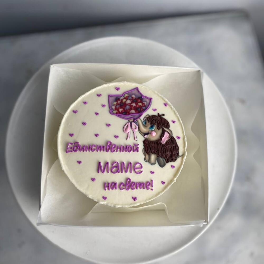 Бенто торт «мамонтенок»