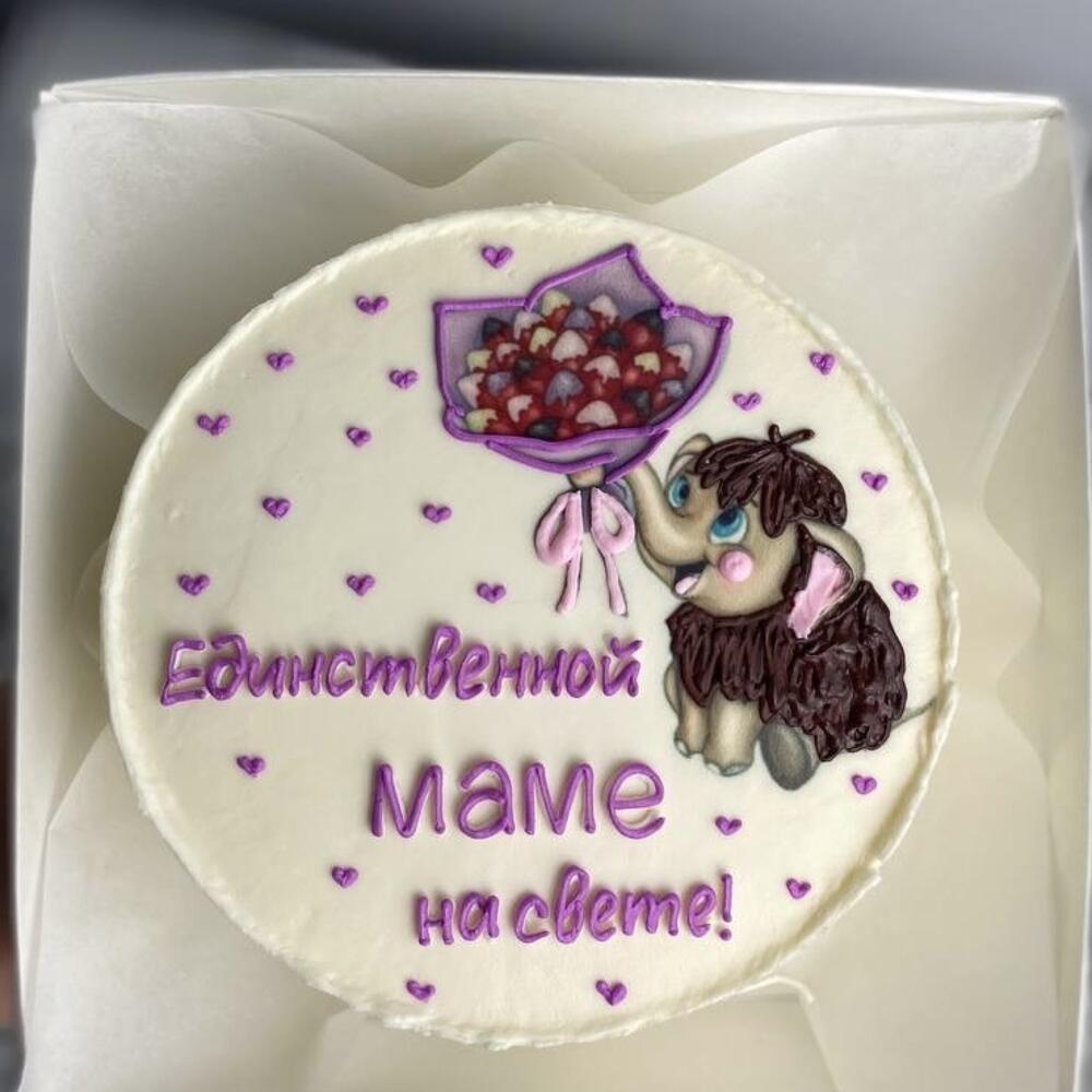 Бенто торт «мамонтенок»