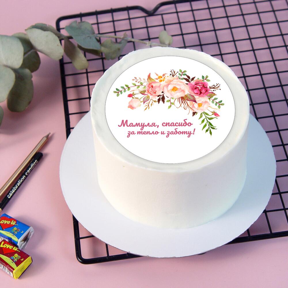 Бенто торт Мамуля, спасибо за заботу и тепло