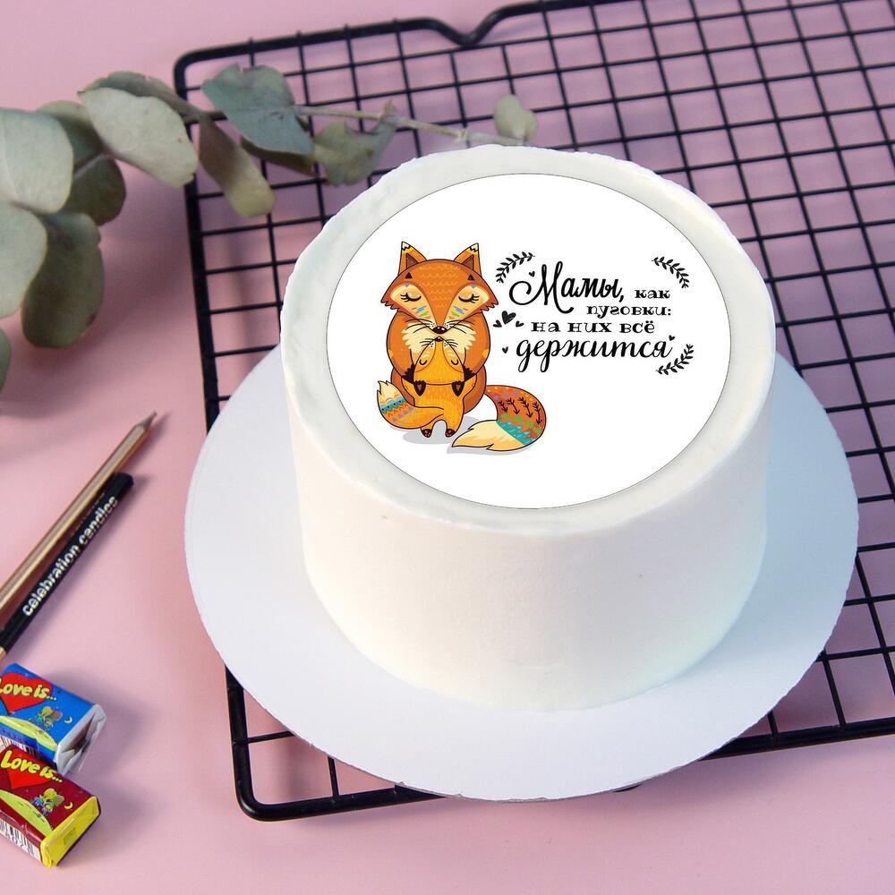 Бенто-торт Мамы, как пуговки