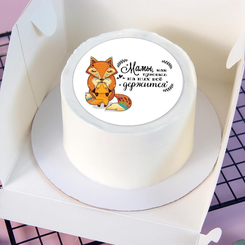 Бенто-торт Мамы, как пуговки