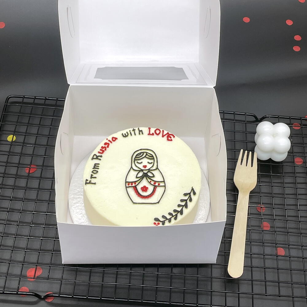 Бенто торт Матрешка "Из России с любовью" в русском стиле