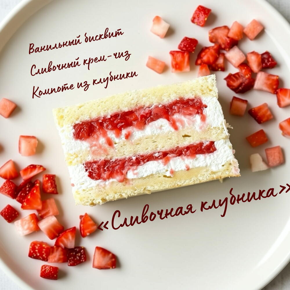 Бенто-торт Maxi со свежей малиной