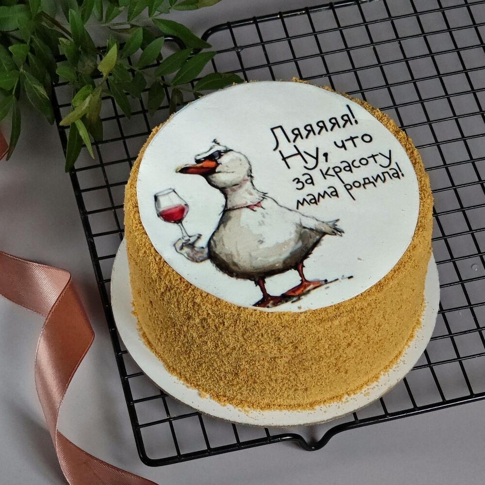 Бенто торт- медовик в подарок подруге, сестре, коллеге