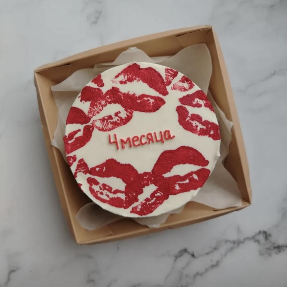 Бенто торт «месяцы вместе» для любимого/любимой