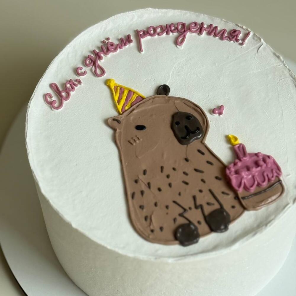 Бенто-торт «Милая капибара»