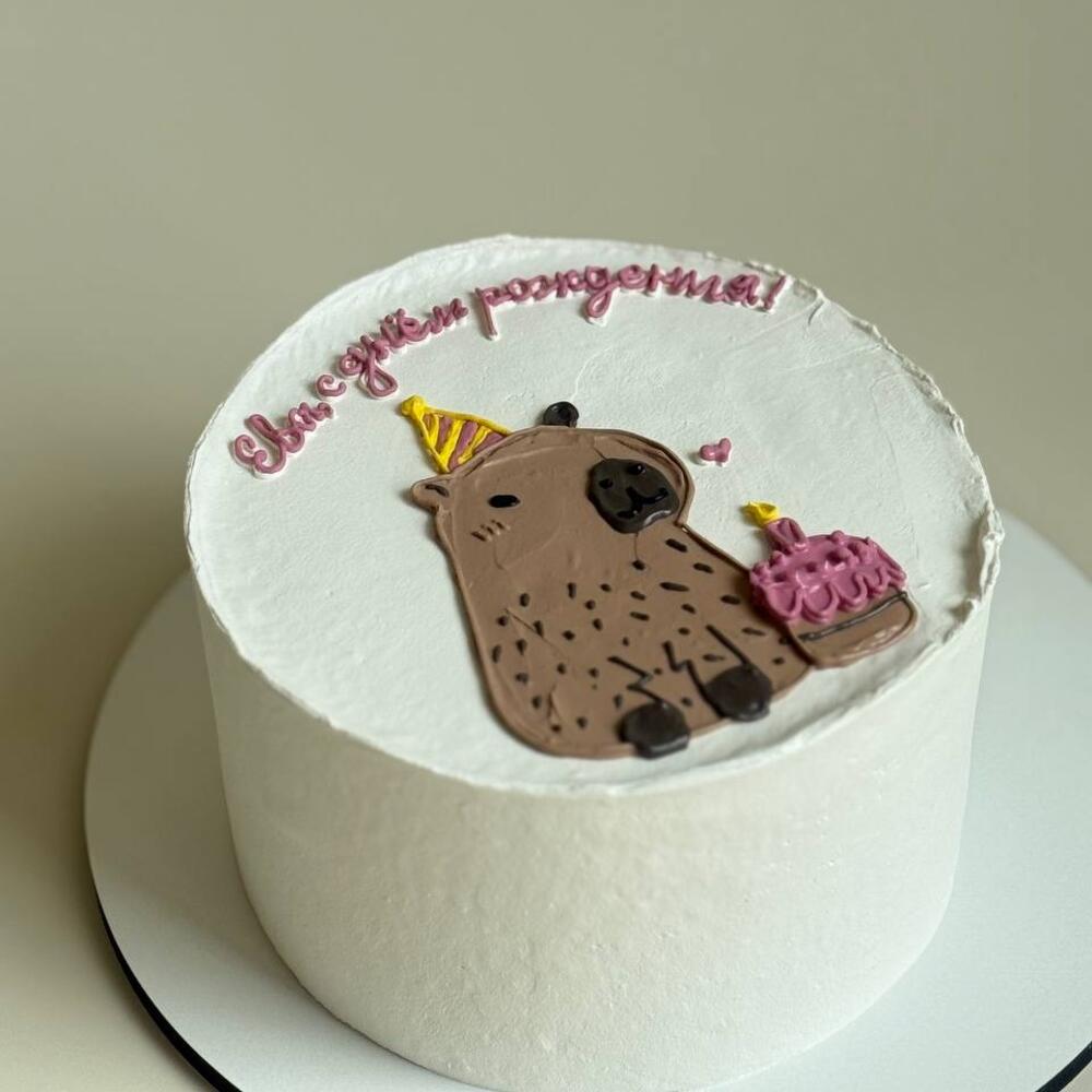 Бенто-торт «Милая капибара»