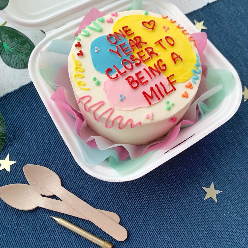 Бенто торт Милфа для подруги, коллеги, сестры на день рождения