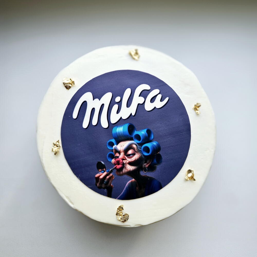 Бенто торт Милфа, торт милфе, торт подруге