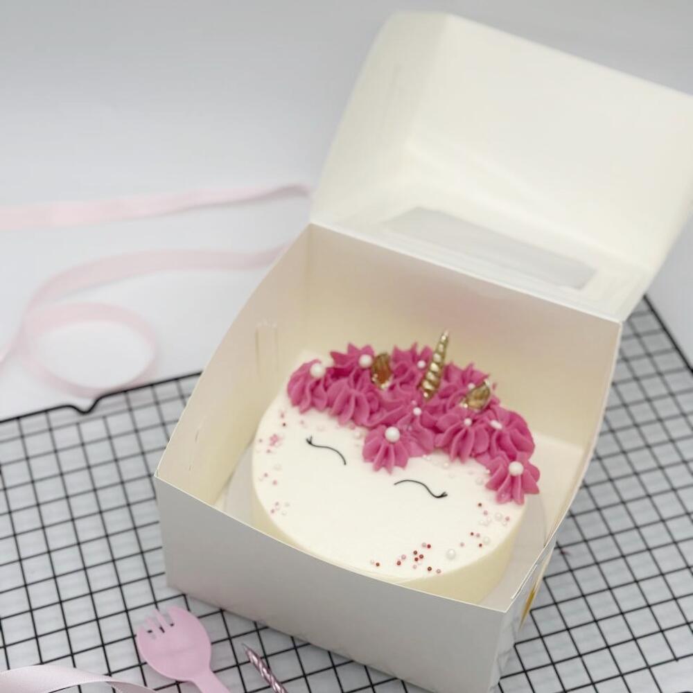 Бенто торт милый розовый Единорог для принцессы