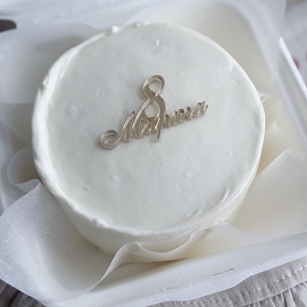 Бенто-торт минимализм "8 марта"