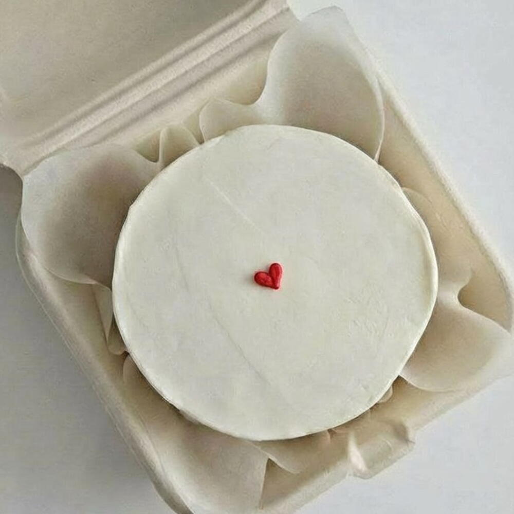 Бенто торт минимализм сердечко люблю 14 февраля денб влюблённых мужу жене парню девушке