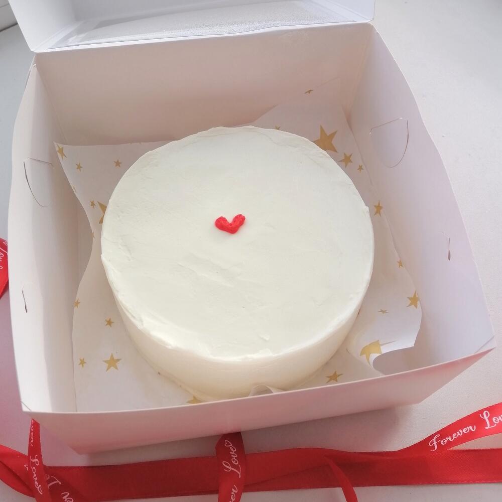 Бенто торт Минимализм Сердце