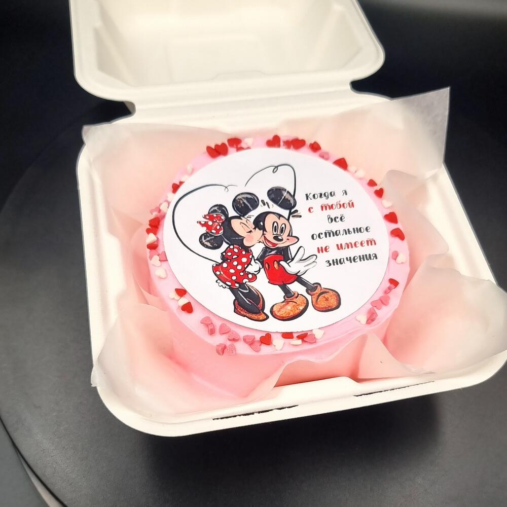 Бенто-торт минни-маус и микки-маус