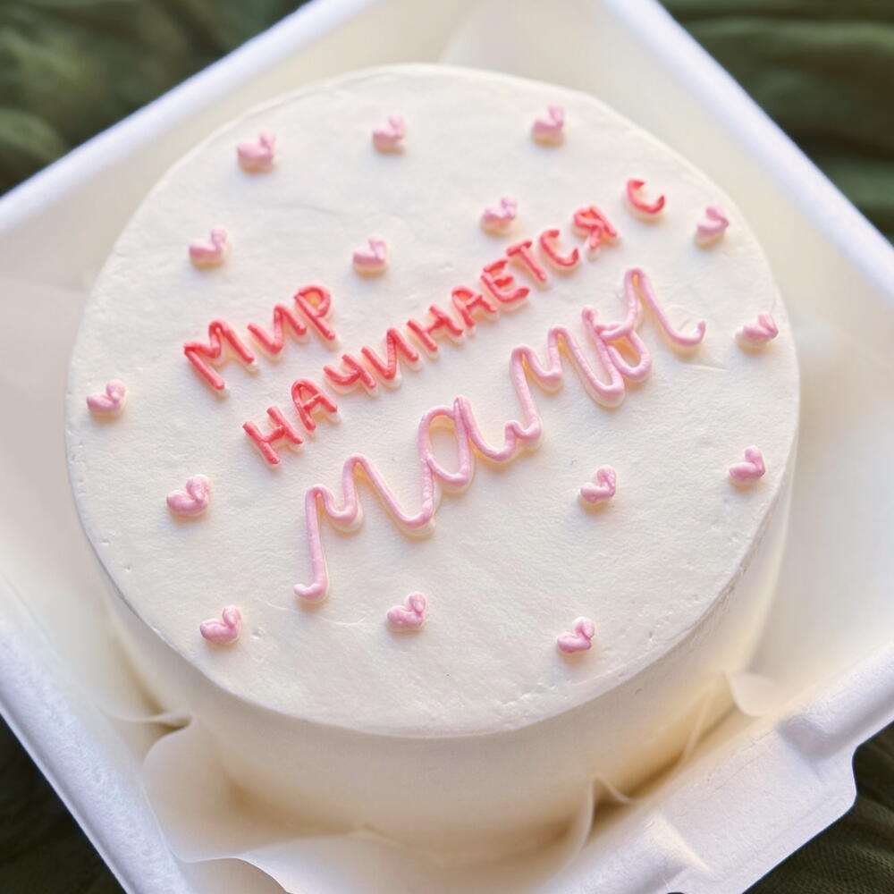 Бенто торт Мир начинается с Мамы