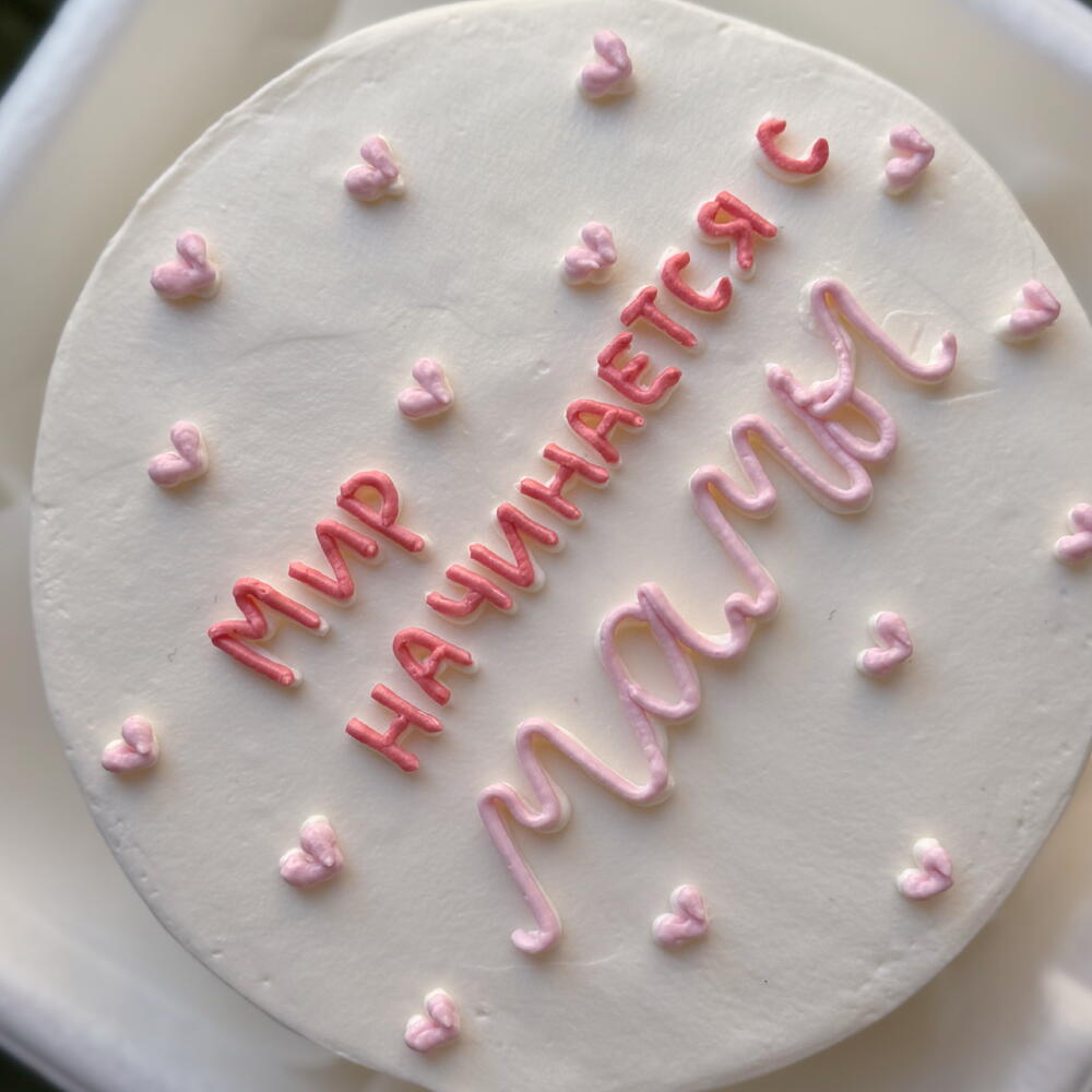 Бенто торт Мир начинается с Мамы