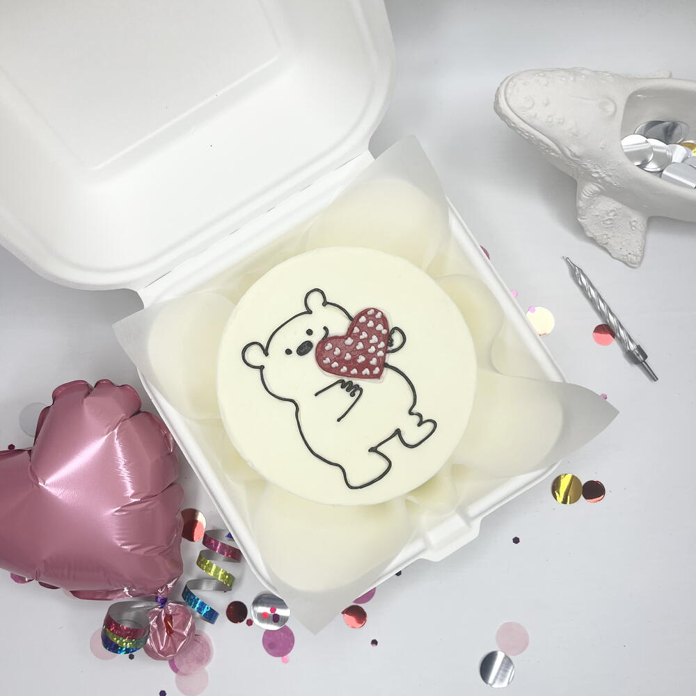 Бенто торт «Мишка с сердечком » 14 февраля